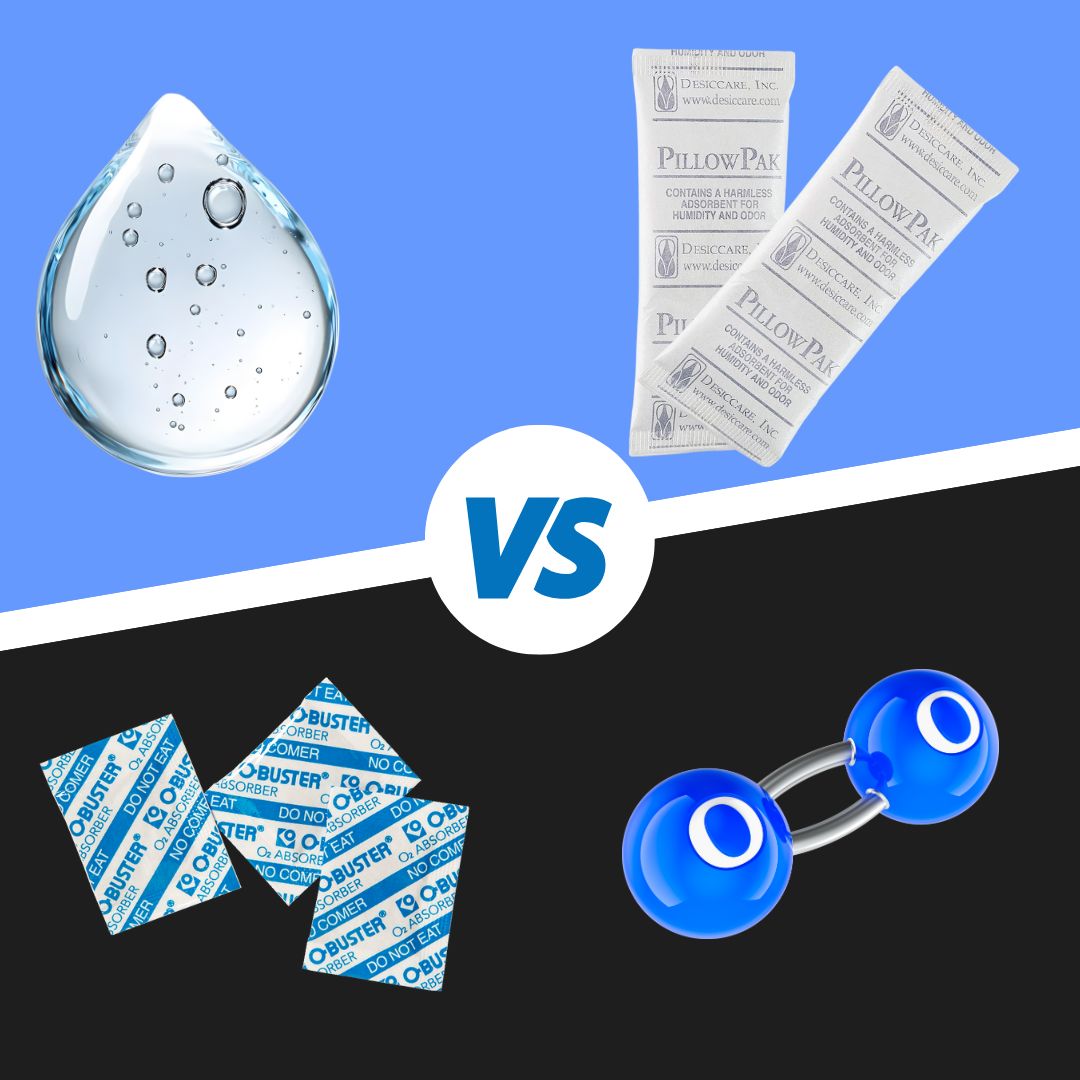 Desiccant vs Oxygen Absorbers: What’s the Difference?